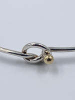 Tiffany & Co 925 (Silver) 750 (Gold) Love Knot Bangle