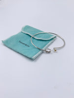 Tiffany & Co 925 (Silver) 750 (Gold) Love Knot Bangle