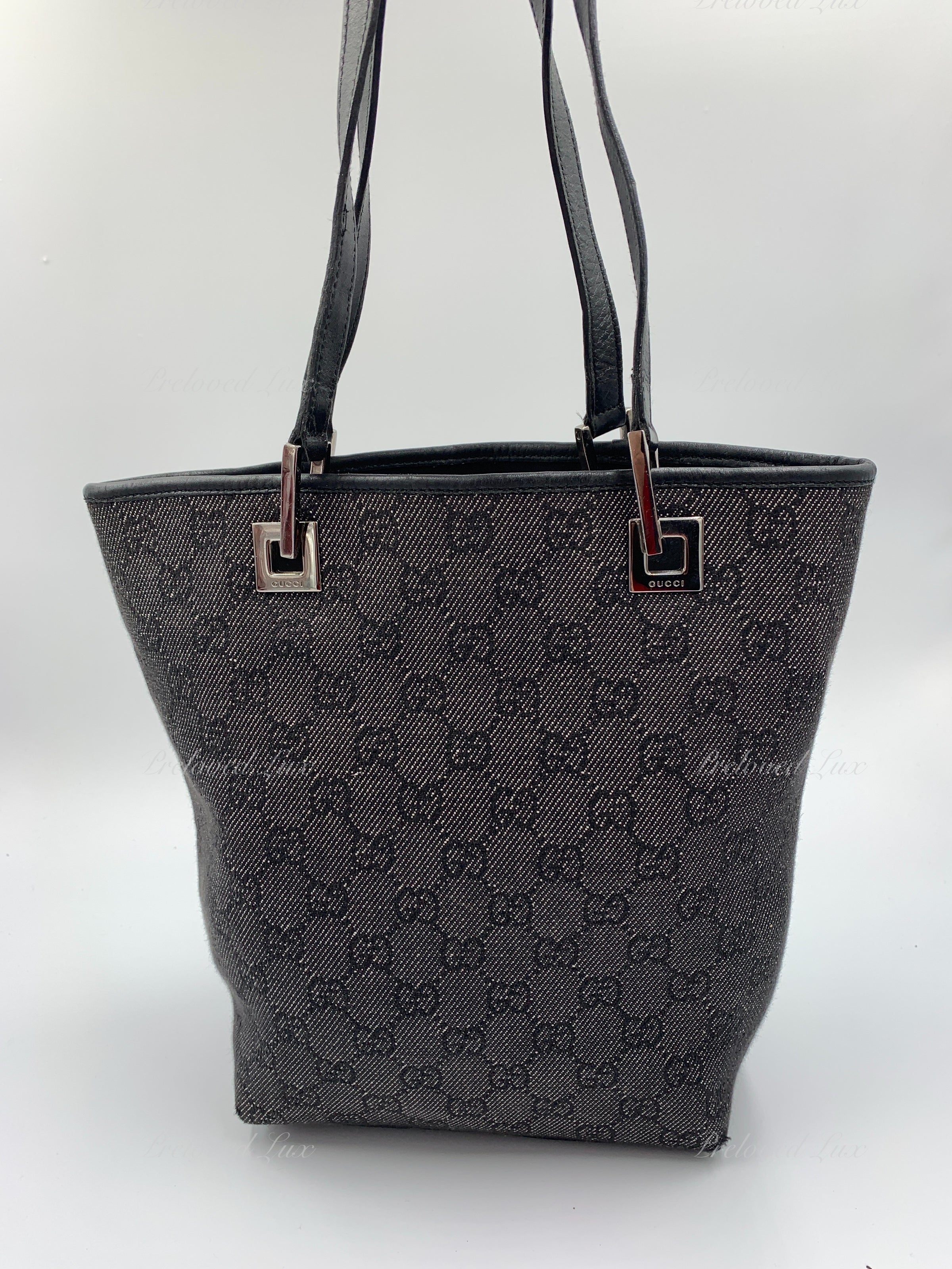 Gucci monogram-pattern Shoulder Bag - Black