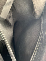 GUCCI Black Canvas Monogram Logo Shoulder Bag