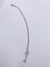 Sold-Tiffany & Co 925 Silver Heart Key Pendant with Necklace