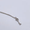 Sold-Tiffany & Co 925 Silver Heart Key Pendant with Necklace