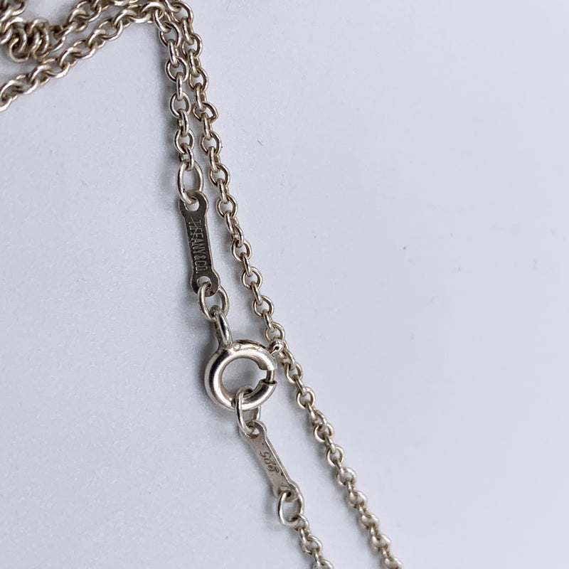 Sold-Tiffany & Co 925 Silver Open Heart Necklace