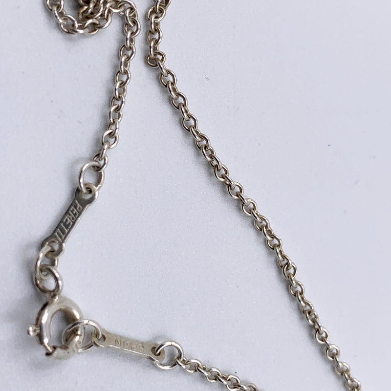 Sold-Tiffany & Co 925 Silver Open Heart Necklace