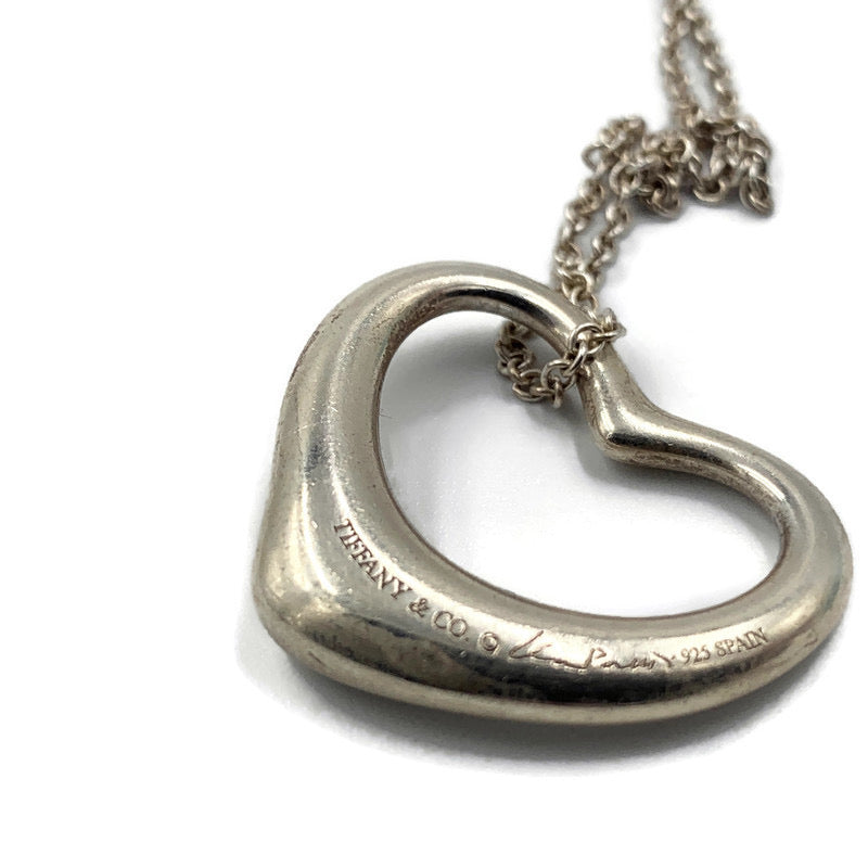 Sold-Tiffany & Co 925 Silver Open Heart Necklace