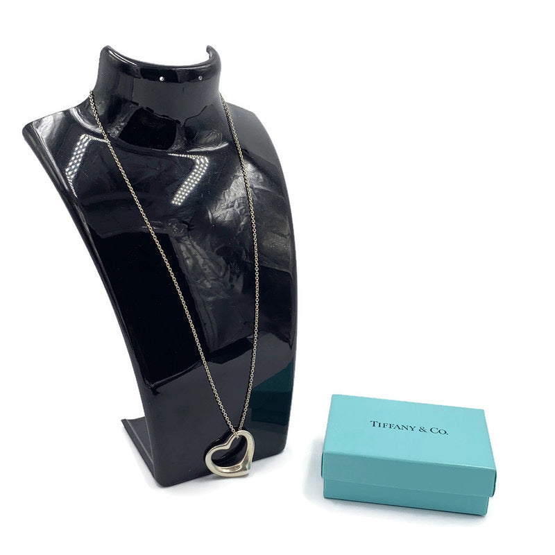 Sold-Tiffany & Co 925 Silver Open Heart Necklace