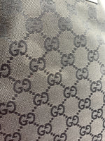 Sold-GUCCI GG Black Monogram Logo Large Bucket Shoulder Bag