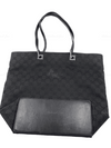 Sold-GUCCI GG Black Monogram Logo Large Bucket Shoulder Bag