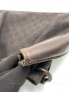 GUCCI GG Monogram Dark Brown Shoulder Bag with Small Pouch