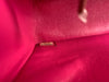 CHANEL Lambskin Chevron Mini Rectangular Pink with gold hardware