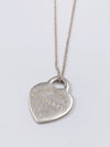 Sold-Tiffany & Co 925 Silver Return to Tiffany Heart Tag with Necklace