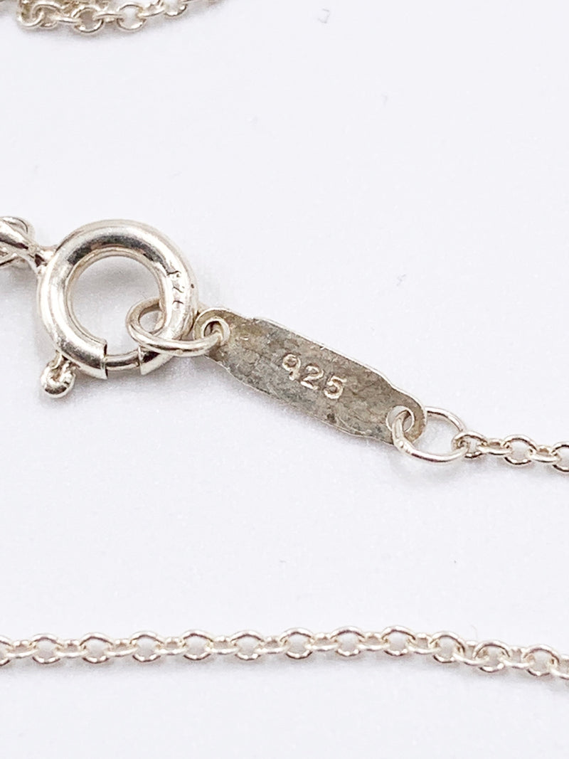 Sold-Tiffany & Co 925 Silver Return to Tiffany Heart Tag with Necklace