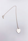 Sold-Tiffany & Co 925 Silver Return to Tiffany Heart Tag with Necklace