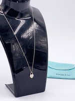 Sold-Tiffany & Co 925 Silver Return to Tiffany Heart Lock with Necklace