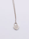 Sold-Tiffany & Co 925 Silver Return to Tiffany Heart Lock with Necklace