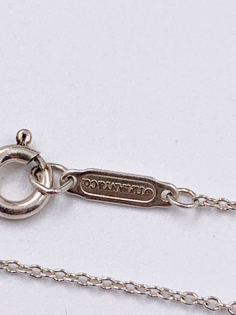 Sold-Tiffany & Co 925 Silver Return to Tiffany Heart Lock with Necklace