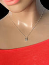Sold-Tiffany & Co 925 Silver Return to Tiffany Heart Lock with Necklace