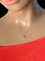 Sold-Tiffany & Co 925 Silver Return to Tiffany Heart Lock with Necklace