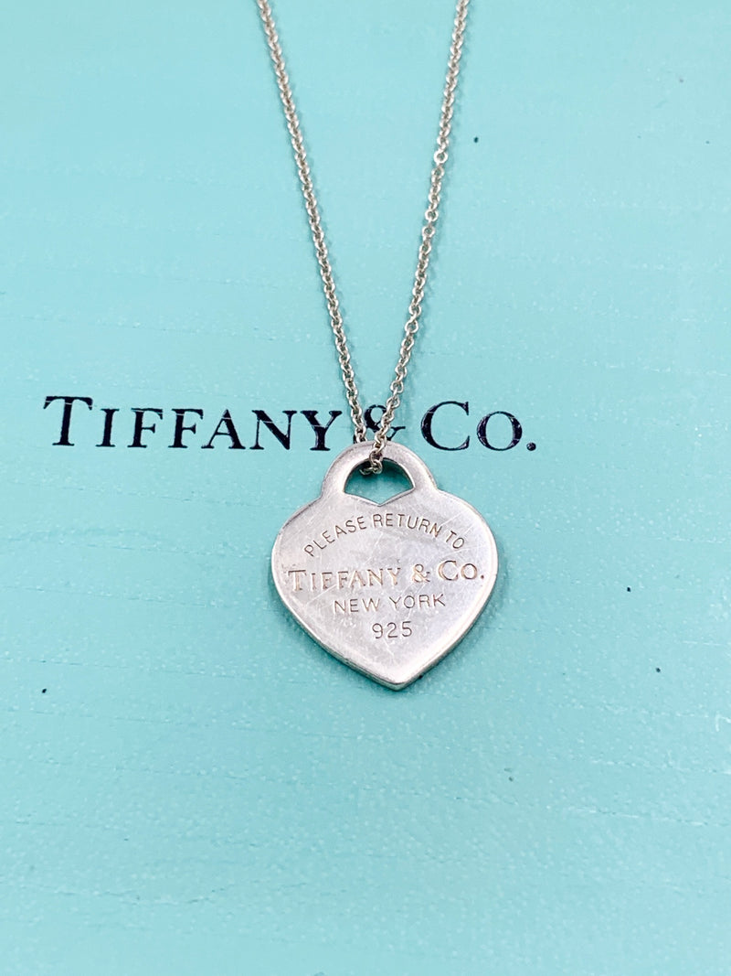 Sold-Tiffany Co 925 Silver Return to Tiffany Heart Tag with