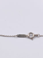 Sold-Tiffany & Co 925 Silver Return to Tiffany Mini Double Heart with Necklace