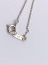 Sold-Tiffany & Co 925 Silver Heart Key Pendant with Necklace
