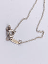 Sold-Tiffany & Co 925 Silver Heart Key Pendant with Necklace