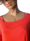 Sold-Tiffany & Co 925 Silver Heart Key Pendant with Necklace