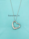 Sold-Tiffany & Co 925 Silver Large (22mm) Open Heart Necklace
