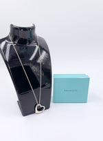 Sold-Tiffany & Co 925 Silver Large (22mm) Open Heart Necklace