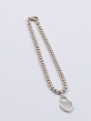 Sold-Tiffany & Co 925 Silver Return to Tiffany Lock Bead Bracelet