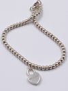 Sold-Tiffany & Co 925 Silver Return to Tiffany Lock Bead Bracelet
