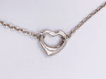 Sold-Tiffany & Co 925 Silver Elsa Peretti Open Heart Bracelet