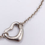 Sold-Tiffany & Co 925 Silver Elsa Peretti Open Heart Bracelet