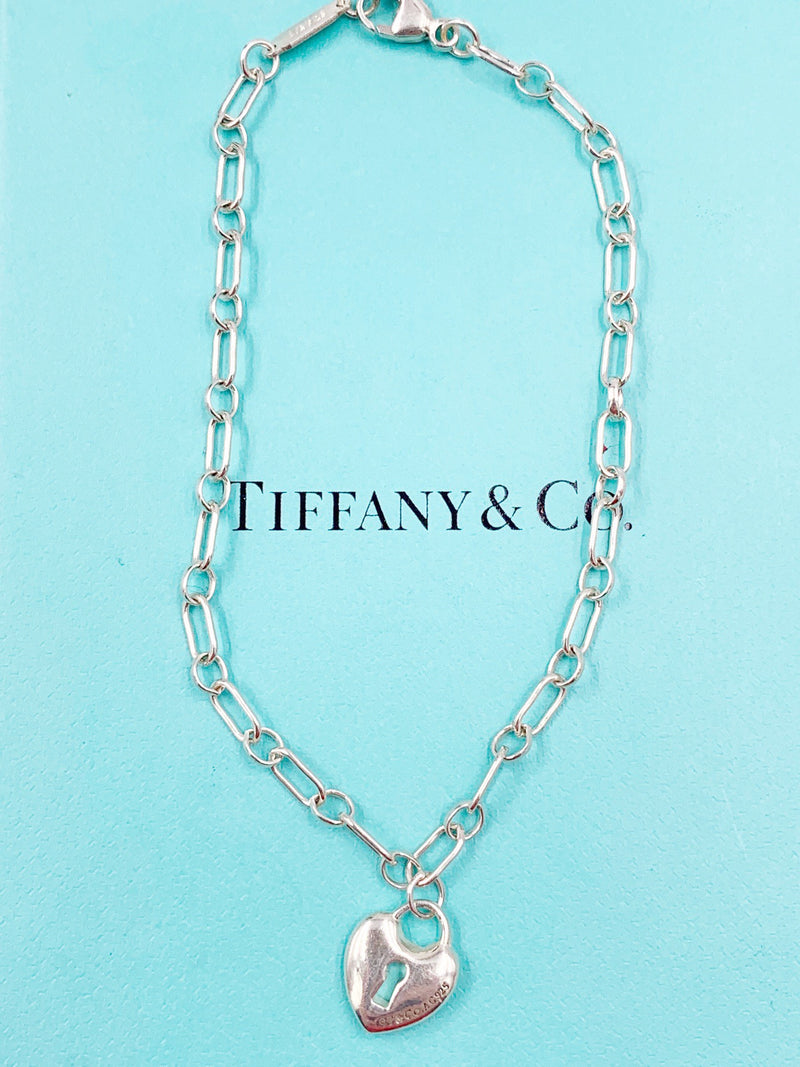Sold-Tiffany & Co 925 Silver Lock Bracelet