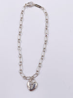 Sold-Tiffany & Co 925 Silver Lock Bracelet