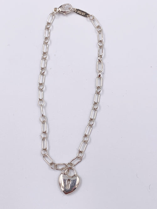 Sold-Tiffany & Co 925 Silver Lock Bracelet
