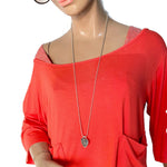 Sold-Tiffany & Co 925 Silver Return to Tiffany Heart Tag Necklace