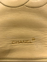 CHANEL Lambskin Vintage Small Flap Bag Beige / Gold Hardware