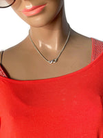 Sold-Tiffany & Co 925 Silver Infinity Pendant with Double Chain Necklace