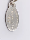 Sold-Tiffany & Co 925 Silver Return to Tiffany Oval Tag Necklace