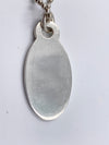 Sold-Tiffany & Co 925 Silver Return to Tiffany Oval Tag Necklace
