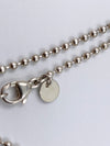 Sold-Tiffany & Co 925 Silver Return to Tiffany Oval Tag Necklace