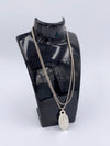 Sold-Tiffany & Co 925 Silver Return to Tiffany Oval Tag Necklace
