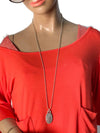 Sold-Tiffany & Co 925 Silver Return to Tiffany Oval Tag Necklace
