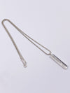 Sold-Tiffany & Co 925 Silver Bar Pendant with Necklace