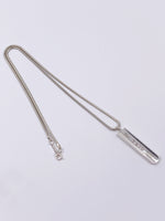 Sold-Tiffany & Co 925 Silver Bar Pendant with Necklace