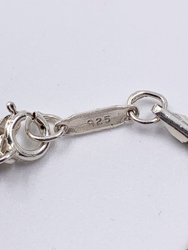 Sold-Tiffany & Co 925 Silver Bar Pendant with Necklace