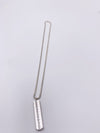Sold-Tiffany & Co 925 Silver Bar Pendant with Necklace