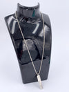Sold-Tiffany & Co 925 Silver Bar Pendant with Necklace