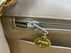 CHANEL Lambskin Small Diana Single Chain Single Flap Bag Beige Gold hardware